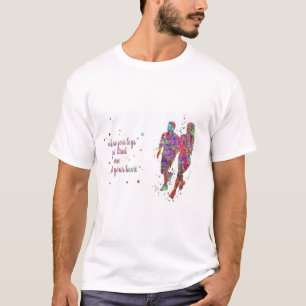 Camiseta Casal do corredor, mulher Running e homem,