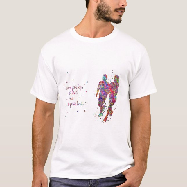 Camiseta Casal do corredor, mulher Running e homem, (Frente)