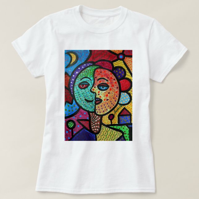 CAMISETA CASAL DO SOL E DA LUA (Frente do Design)