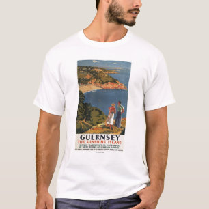 Camiseta Casal do sul/de Great Western trilho no penhasco