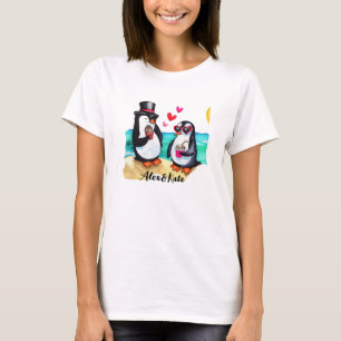 Camiseta Casal Engraçado, Animais Apaixonados