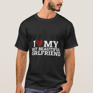 Camiseta Casal Engraçado Correspondente Eu Amo Minha Garota