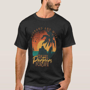 Camiseta Casal Férias Correspondendo Viagem Viagem Viajante