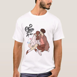 Camiseta casal, fique comigo
