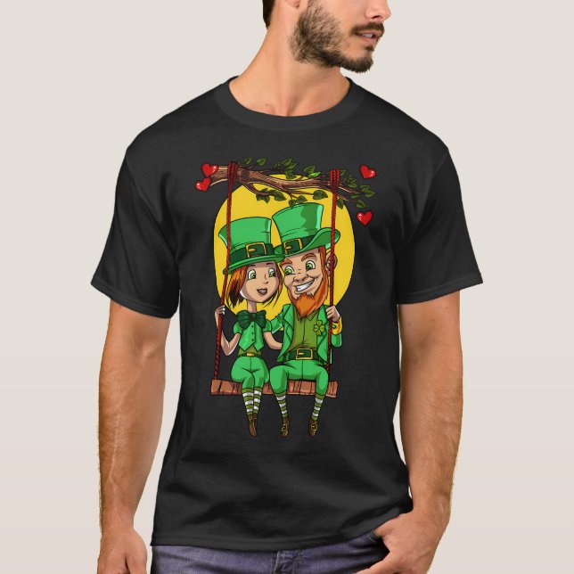 Camiseta Casal Leprechaun St Patricks (Frente)