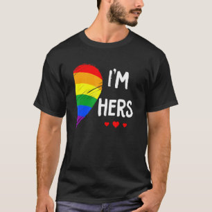 Camiseta Casal Lésbica Coração Im Seu Correspondente Gay Lg
