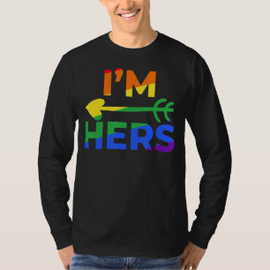 Camiseta Casal lésbica Ela é minha Eu sou a LGBT