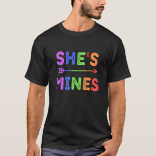Camiseta Casal lésbica Ela é minha Eu sou o Lgbt P