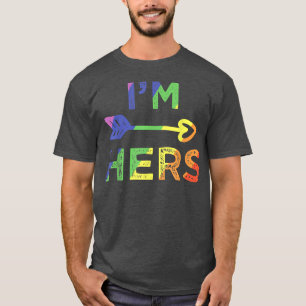 Camiseta Casal lésbica, sou dela. Ela é a minha que combina