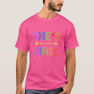 Camiseta Casal Lésbico Ela é Minha Eu Sou Dela Casal Lgbt P