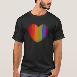 Camiseta Casal LGBT Gay de Orgulho Cardíaco Dia de os namo