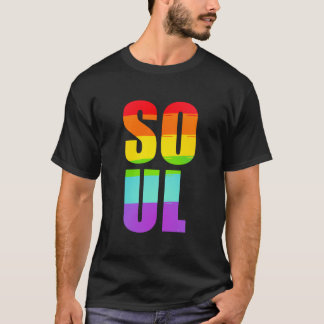 Camiseta Casal LGBTQ do Orgulho LGBTQ do Soul Mate Correspo