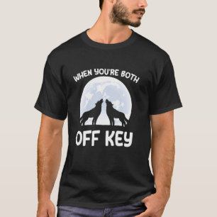 Camiseta Casal Lobo Uivando Lua Dia dos Namorados Cringe Wo