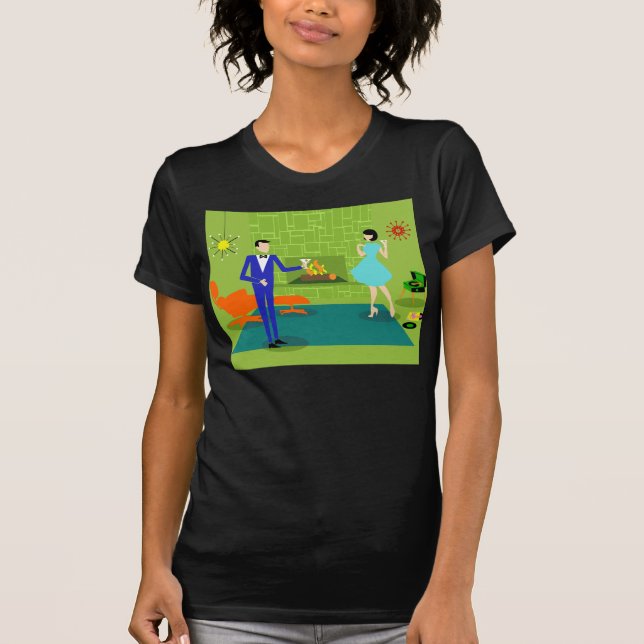 Camiseta Casal Moderno Meio século T-Shirt (Frente)
