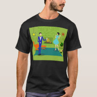 Casal Moderno Meio século T-Shirt