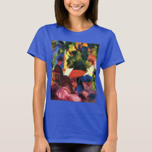 Camiseta Casal Na Mesa Do Jardim de August Macke