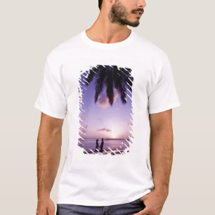 Camiseta Casal na praia, Windjammer Landing, St. Lucia