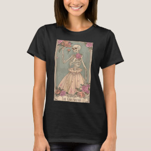 Camiseta Casal Namorada Tarot Card Skeleton Gótico H