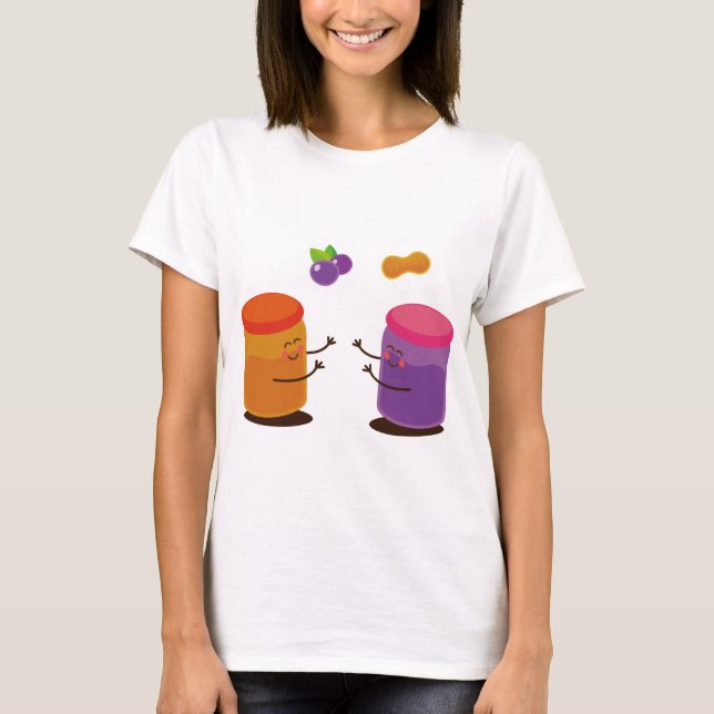 Camiseta Casal PBJ bonito (Frente)