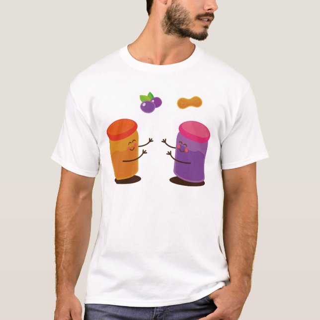 Camiseta Casal PBJ bonito (Frente)