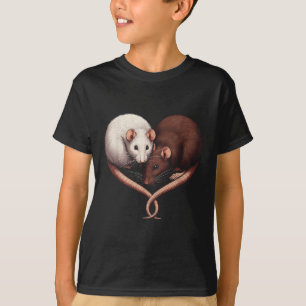 Camiseta Casal Pequeno Roedor Pet Feliz Rato Bonito