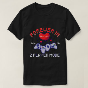 Camiseta CASAL Personalizado para o RD no Modo de Dois Joga