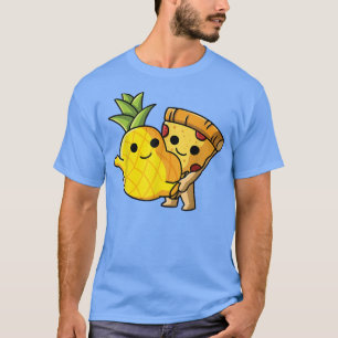 Camiseta Casal Pizza Hawaii - Ananás dançante e Pizza