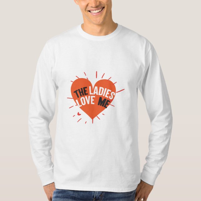 Camiseta Casal Presente As Senhoras Me Ama (Frente)