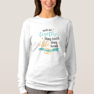 Camiseta Casal Presente Juntos Eles Construíram Uma Vida