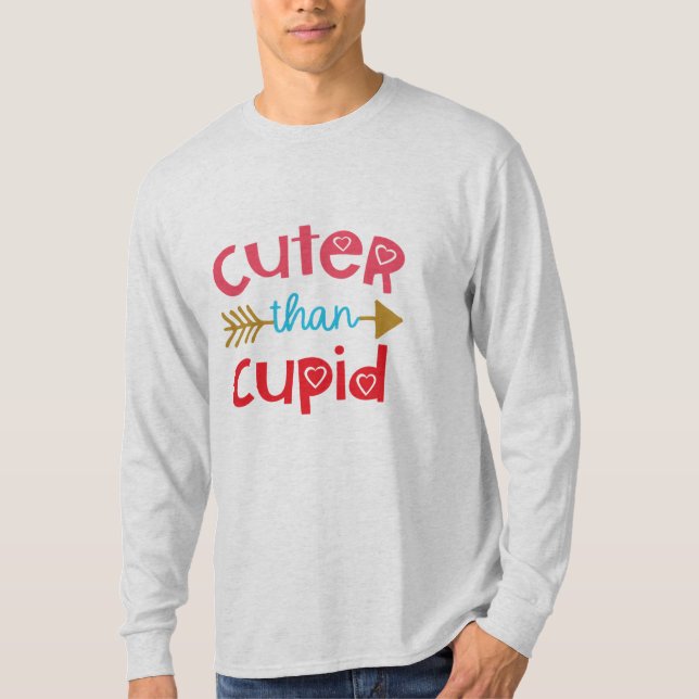Camiseta Casal Presente Mais Cortante Que O Cupido (Frente)
