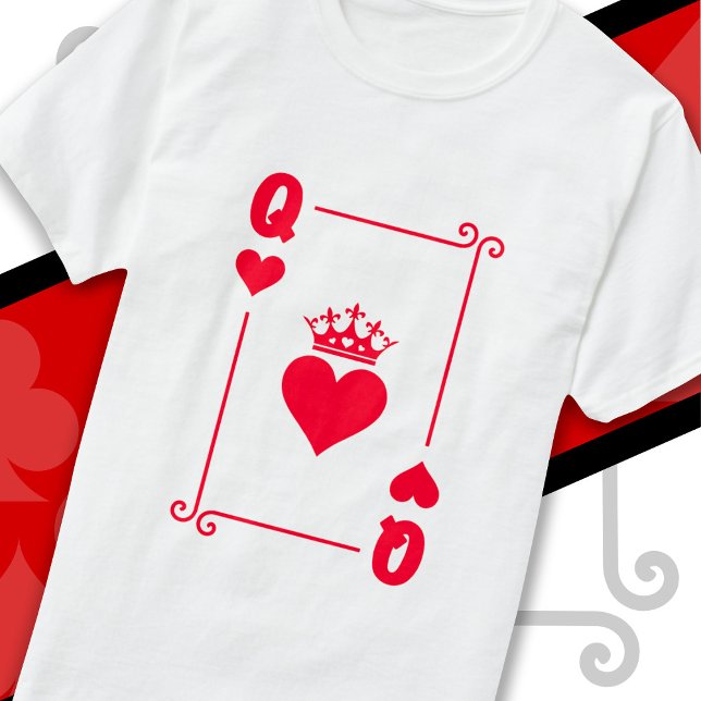 Camiseta Casal Rainha Matching Rainha dos Corações (Criador carregado)