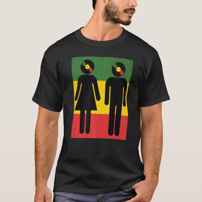 Camiseta Casal Reggae da Família Reggaeton (Frente)