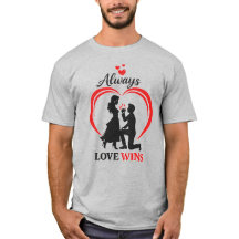 Camiseta Casal Romântico Amor Vence Presente de Al