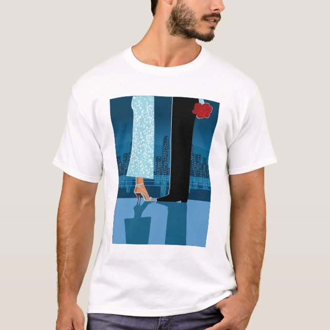 Camiseta Casal romântico na cidade (Frente)