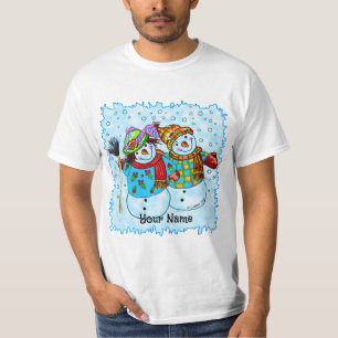 Camiseta Casal Snowman