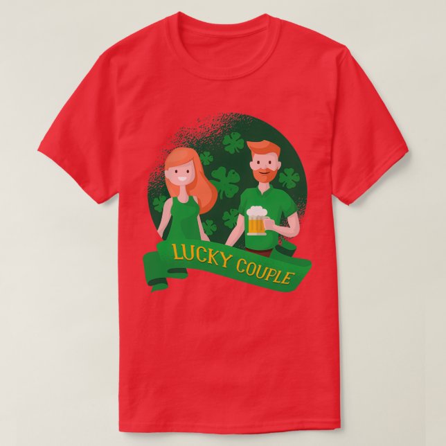 Camiseta Casal Sortudo (Frente do Design)