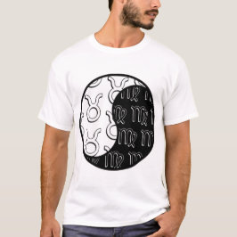 Camiseta Casal Taurus Virgo yin yang zodiac