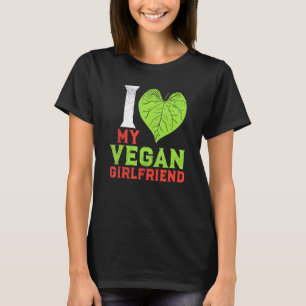 Camiseta Casal Vegan Baseado Em Planta Eu Amo Minha Girlfri