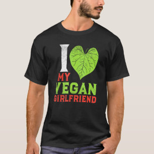 Camiseta Casal Vegan Baseado Em Planta Eu Amo Minha Girlfri
