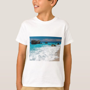 Camiseta Casamento Bela Surf de Água de Praia Aloha Havaian