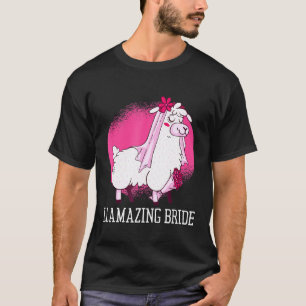 Camiseta Casamento Bride Llama Futuro Sra. Women Wedding