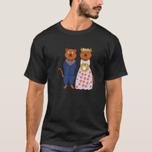 Camiseta Casamento Casado com Quokka Selvagem