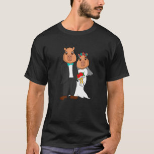 Camiseta Casamento Casamenteiro de Capivara Cavy Roedor 