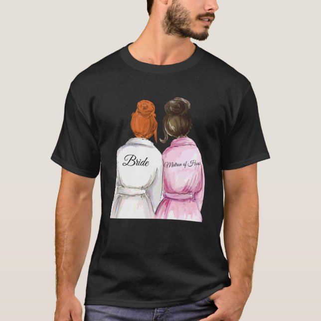 Camiseta Casamento & Chá de Noiva  Dama de Honra 5 (Frente)