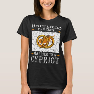 Camiseta Casamento Cipriota Patrimônio de Chipre Bandeira C