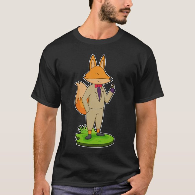 Camiseta Casamento com Anéis Fox Groom (Frente)