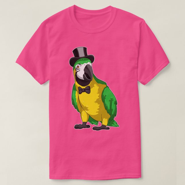 Camiseta Casamento com Cilindro de Parrot Groom (Frente do Design)