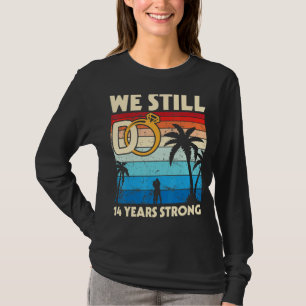 Camiseta Casamento Com Mulher Marido Ainda Fazemos 14 Anos