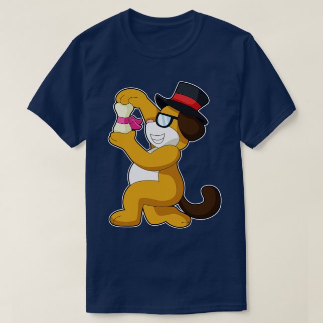 Camiseta Casamento com Ossos do Cachorro (Frente do Design)