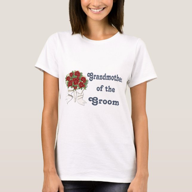 Camiseta Casamento com pinguins - Groom - Camiseta-avó (Frente)